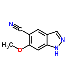 6-Methoxy-1H-indazole-5-carbonitrile Structure