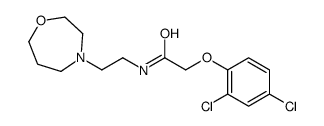 2-(2,4-dichlorophenoxy)-N-[2-(1,4-oxazepan-4-yl)ethyl]acetamide结构式