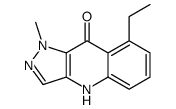 8-Ethyl-1-methyl-1,4-dihydro-9H-pyrazolo[4,3-b]quinolin-9-one Structure