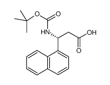 Boc-(R)-3-Amino-3-(1-naphthyl)-propionic acid structure