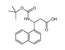 Boc-(R)-3-Amino-3-(1-naphthyl)-propionic acid Structure