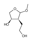 (3R,4S)-4-(2-hydroxyethyl)-5-methoxytetrahydrofuran-3-ol Structure