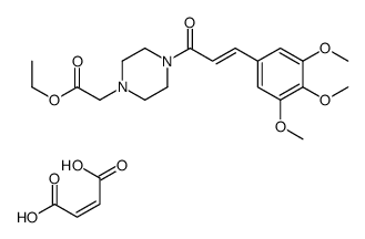 ethyl 4-[1-oxo-3-(3,4,5-trimethoxyphenyl)allyl]piperazine-1-acetate, maleate (1:1) picture