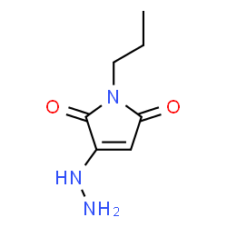 1H-Pyrrole-2,5-dione,3-hydrazino-1-propyl-(9CI)结构式