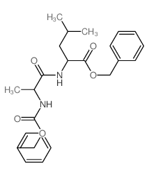 benzyl 4-methyl-2-(2-phenylmethoxycarbonylaminopropanoylamino)pentanoate结构式