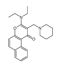 3-(diethylamino)-2-(piperidin-1-ylmethyl)benzo[f]chromen-1-one结构式