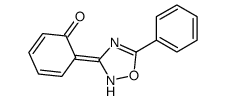 6-(5-phenyl-1,2,4-oxadiazol-3-ylidene)cyclohexa-2,4-dien-1-one Structure