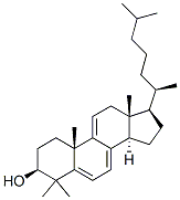 Cholesta-5,7,9(11)-trien-3-ol, 4,4-dimethyl-, (3beta)-结构式