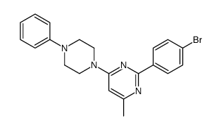 2-(4-bromophenyl)-4-methyl-6-(4-phenylpiperazin-1-yl)pyrimidine Structure