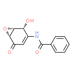 Benzamide, N-[(1R,2R,6R)-2-hydroxy-5-oxo-7-oxabicyclo[4.1.0]hept-3-en-3-yl]-结构式