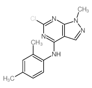 1H-Pyrazolo[3,4-d]pyrimidin-4-amine,6-chloro-N-(2,4-dimethylphenyl)-1-methyl- picture