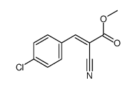 METHYL 3-(4-CHLOROPHENYL)-2-CYANOACRYLATE结构式