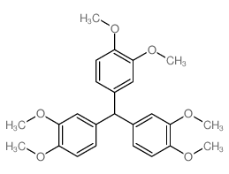 4-[bis(3,4-dimethoxyphenyl)methyl]-1,2-dimethoxy-benzene Structure