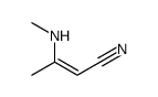 3-(methylamino)but-2-enenitrile结构式