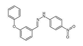 4-nitro-N-[(E)-(3-phenoxyphenyl)methylideneamino]aniline结构式