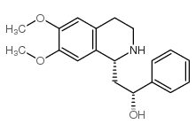 (1R*,2'R*)-1-(2'-HYDROXY-2'-PHENYLETHYL)-6,7-DIMETHOXY-1,2,3,4-TETRAHYDRO-ISOQUINOLINE结构式