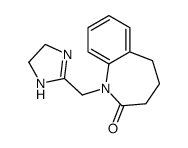 2,3,4,5-Tetrahydro-1-[(2-imidazolin-2-yl)methyl]-1H-1-benzazepin-2-one Structure