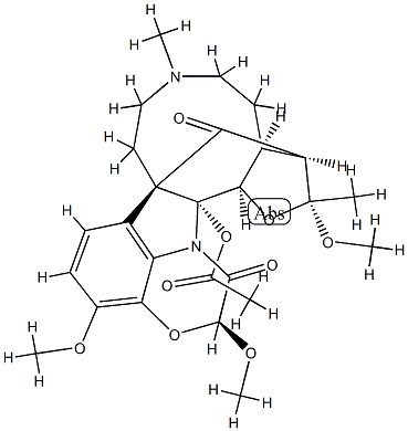 11,19-Dimethoxydichotine (neutral)2-acetate Structure