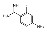 Benzenecarboximidamide, 4-amino-2-fluoro- (9CI) structure