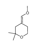 (Z)-4-(MethoxyMethylene)-2,2-dimethyltetrahydro-2H-pyran结构式