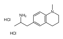 1-(1-methyl-3,4-dihydro-2H-quinolin-6-yl)propan-2-amine,dihydrochloride结构式