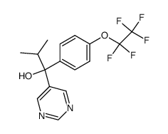 α-isopropyl-α-[p-(pentafluoroethoxy)phenyl]-5-pyrimidinemethanol Structure