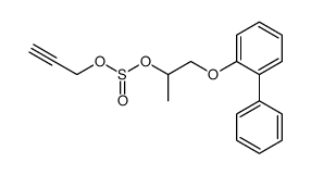 propargyl 1-(o-phenylphenoxy)-2-propyl sulfite Structure