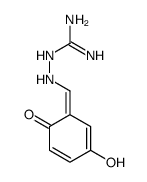 2-[(3-hydroxy-6-oxocyclohexa-2,4-dien-1-ylidene)methylamino]guanidine Structure