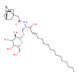 C2 Adamantanyl Galactosylceramide (d18:1/2:0)结构式