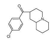 [(2R,9aS)-2,3,4,6,7,8,9,9a-octahydro-1H-quinolizin-2-yl]-(4-chlorophenyl)methanone结构式