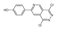 1,4-dichloro-7-(4-hydroxyphenyl)-pyrido(3,4-d)-pyridazine Structure