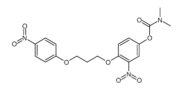 Dimethyl-carbamic acid 3-nitro-4-[3-(4-nitro-phenoxy)-propoxy]-phenyl ester Structure