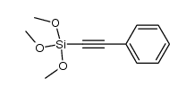 trimethoxy(phenylethynyl)silane Structure