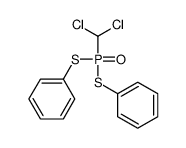 [dichloromethyl(phenylsulfanyl)phosphoryl]sulfanylbenzene Structure