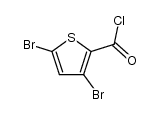 3,5-dibromothiophene-2-carbonyl chloride Structure