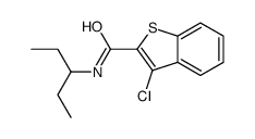 Benzo[b]thiophene-2-carboxamide, 3-chloro-N-(1-ethylpropyl)- (9CI)结构式