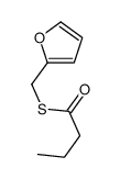 S-(furan-2-ylmethyl) butanethioate结构式