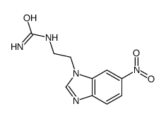 2-(6-nitrobenzimidazol-1-yl)ethylurea Structure