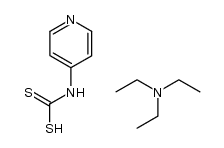 N-4-pyridinylcarbamodithioic acid triethylammonium salt Structure