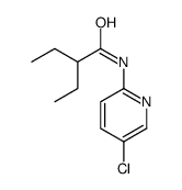 Butanamide, N-(5-chloro-2-pyridinyl)-2-ethyl- (9CI) structure