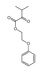 2-phenoxyethyl 3-methyl-2-oxobutanoate结构式