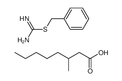 S-benzyl-isothiourea, (+-)-3-methyl-octanoate结构式