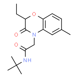 4H-1,4-Benzoxazine-4-acetamide,N-(1,1-dimethylethyl)-2-ethyl-2,3-dihydro-6-methyl-3-oxo-(9CI) structure
