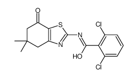 Benzamide, 2,6-dichloro-N-(4,5,6,7-tetrahydro-5,5-dimethyl-7-oxo-2-benzothiazolyl)- (9CI)结构式