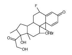 9-bromo-6beta-fluoro-11beta,17,21-trihydroxy-16alpha-methylpregna-1,4-diene-3,20-dione Structure