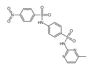 N-(4-methylpyrimidin-2-yl)-4-[(4-nitrophenyl)sulfonylamino]benzenesulfonamide结构式