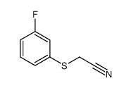 2-(3-fluorophenyl)sulfanylacetonitrile结构式