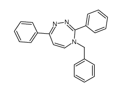 4-benzyl-3,7-diphenyl-1,2,4-triazepine结构式