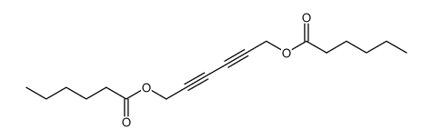 Hexanoic acid 6-hexanoyloxy-hexa-2,4-diynyl ester结构式