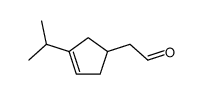 2-(3-propan-2-ylcyclopent-3-en-1-yl)acetaldehyde结构式